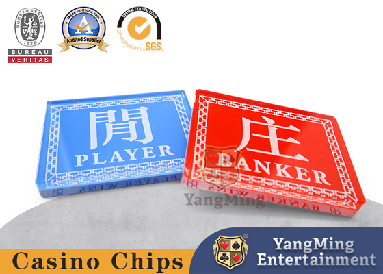 acheter Le banquier chinois et anglais Poker Table Accessories du baccara 2 a adapté le marqueur aux besoins du client de joueur fabrication en ligne