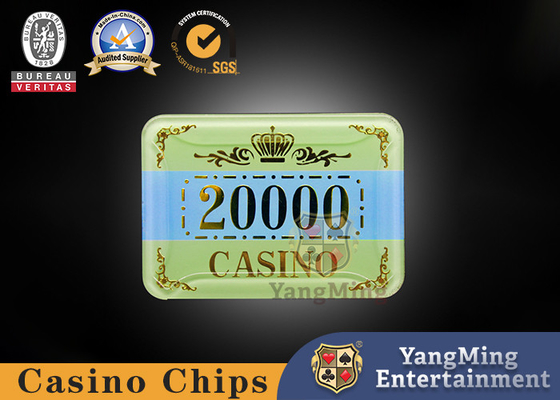 Tisonnier anticontrefaçon UV en cristal Chips Can Be Customized d'acrylique de Tableau de baccara de casino