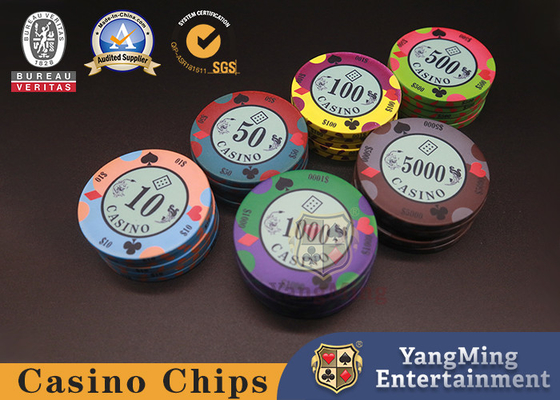 le club 10g a adapté Texas Poker Blackjack Desk Table aux besoins du client Chips Available en céramique pour la personnalisation