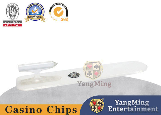 Boîte à cadeaux en acrylique blanche de lait Casino Poker Table Game Solitaire Table à cadeaux Logo personnalisé