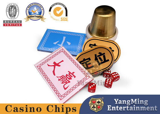 Rouge et bleu Avant et arrière Impression Taille Positionnement Bouton Casino Poker Table Game Personnalisation