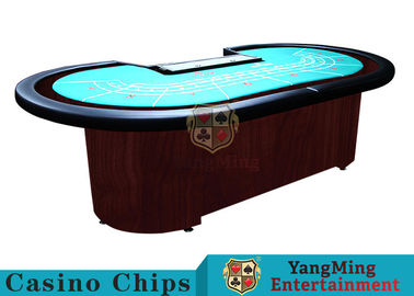 Table de poker standard de baccarat pour 9 joueurs Table de poker de baccarat 80 pouces avec impression sur mesure par sublimation thermique