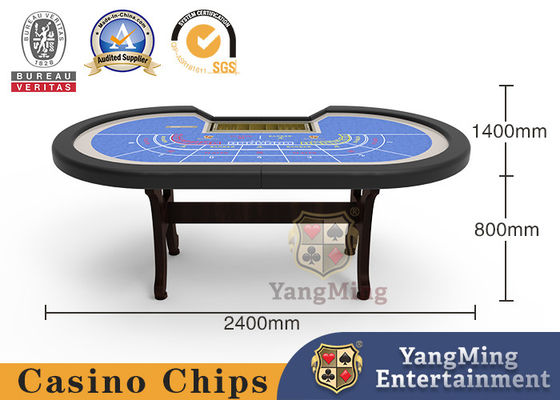 8-Person Baccarat H-Leg Gambling Poker Table Tablecloth Game Color Can Be Customized