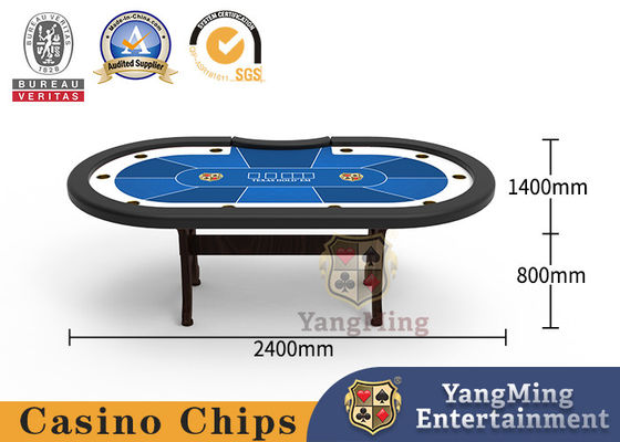 Poker tournament table custom design Texas H-shaped table legs solid wood casino table
