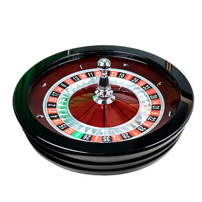 Importation internationale Single 0 Solid Wooden Roulette Casino Roulette Poker Table Game 82cm Jeu de roulette manuel Jeu de table de roulette