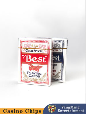 Cartes de jeu domestiques à noyau bleu à support d'abeille Cartes de jeu imperméables à l'eau