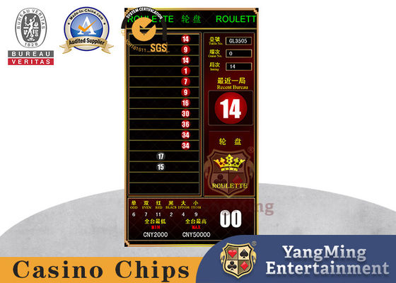 Logiciel de Mini Host Casino Roulette Game de norme internationale