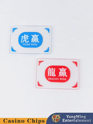 Marqueur de jeu YM-SB02 favorable à l'environnement d'écart de Dragon Tiger Gambling Table Texas Chips d'accessoires de cartes de club