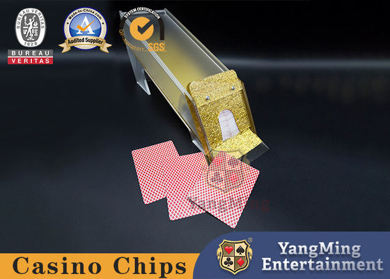 8 Deck Scrub Acrylique Chaussure de croupier de poker Cartes à jouer Boîte de croupier dédiée Porte-cartes de poker personnalisé