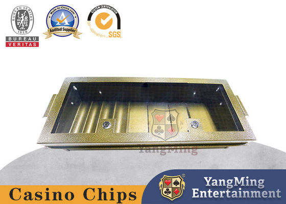 Fabrique personnalisée Casino Club Chips Float Metal Single Layer Poker Chips plateau avec verrouillage métallique plateau de table de baccarat