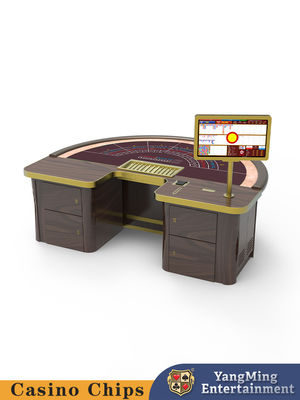 Conception personnalisée Baccarat semi-circulaire Casino Table de poker Jeux de cartes Table d'échecs Fabricants de spot personnalisé