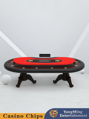Couleur de bois d'origine Design en bois massif Des pattes d'ongle de tigre personnalisées Table de poker Texas Hold'em Table de jeu de poker