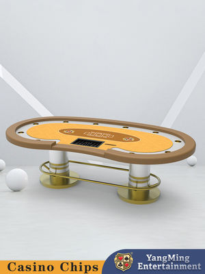 Nouveau produit lancé Protecteur de barre métallique pour 10 joueurs Texas Hold'em Table de poker Club Casino Table de poker Table de jeu