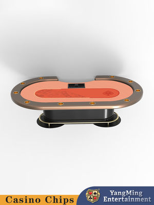 Table de poker au Texas Hold'em à 10 joueurs avec piédestal métallique