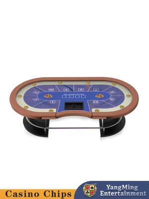 Tableau nouvellement conçu de club de tisonnier d'étape en métal de Texas Casino Table Competition Oval