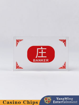 Style Asie du Sud-Est Baccarat Poker Table Jeu de hasard Casino Banquier personnalisé Joueur gagne