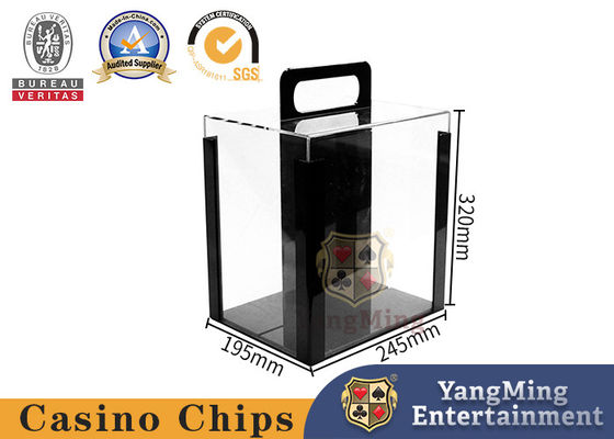 Fabrique en gros Taille personnalisée 1000 pièces 40mm Porte-puces Porte-puces boîtier Porte-puces Acrylique Poker