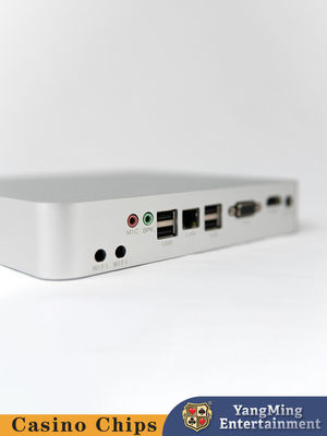 Centre serveur argenté de système de jeu de baccara de Tableau d'acier inoxydable Mini Computer Console Poker Casino