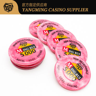 Conception personnalisée de la coquille de modèle acrylique puces RFID puce d'identification intelligente jeux de table de poker