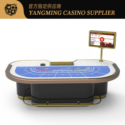Un jeu de 7 personnes de luxe Baccarat Dragon Tiger Garde Bar Table Casino Poker Chip Table de jeu
