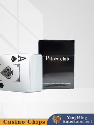 Cartes de jeu enduites en plastique de jeu de code barres de club pour le divertissement