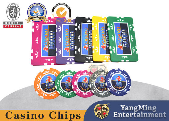 760 PCs huit couronne des autocollants des Etats-Unis Anti-contrefaisant le noyau Clay Chips Texas Hold d'ABS de Chip Set ils des puces