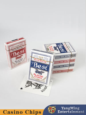 100 g/deck Jeux de table de baccarat, de poker, de cartes à jouer en papier