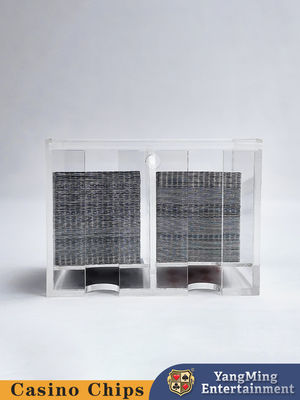 Boîte acrylique de baisse épaissie par usine en plastique transparente de support de marchand de cartes de plate-formes du transporteur 8 de cartes de jeu
