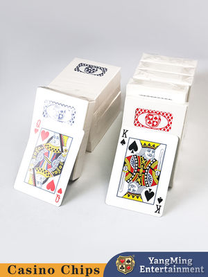 100% bleu noir papier CMYK publicité Poker Impression personnalisée Cartes de jeu de casino avec logo personnalisé