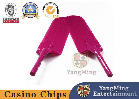 Casino Poker Club Jouer aux cartes La pelle de la marque de couleur rouge Acrylique plastique usine accessoires de table de jeu sur mesure