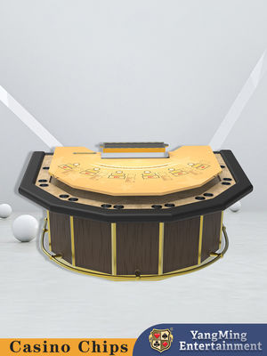 Vente en gros de 7 gardes latéraux de qualité Table de blackjack VIP privée Table de poker polygonale personnalisée pour les clubs