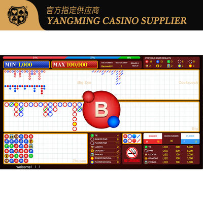 Table de poker en direct Baccarat Lucky Six Système logiciel personnalisable