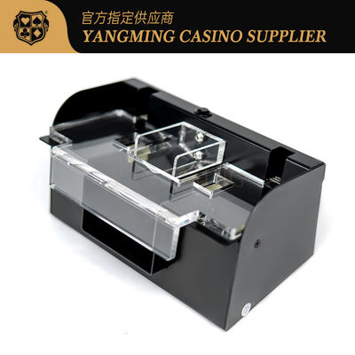 Macao Casino métal dédié 1-2 Decks Jouer aux cartes Shuffler Poker Cartes Chaussures Puissance automatique Shuffler