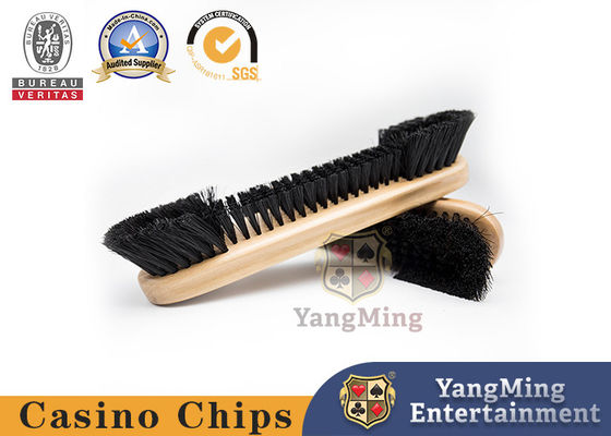 Tableau de jeu en bois de tisonnier de brosse de nettoyage de casino de couleur de personnalisation originale imperméable