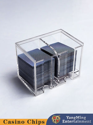 Boîte à déchets de cartes en acrylique 8 deck de haute qualité en gros
