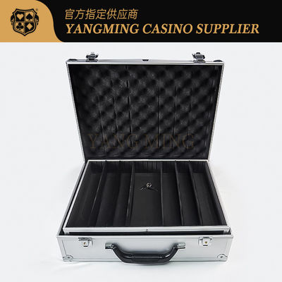 Alliage d'aluminium direct avec verrouillage boîte à puces portable boîte à puces de table de jeu de poker boîte à puces