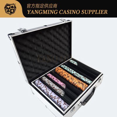 Texas Hold'em Argent Blanc Aluminium Tote Chip Case Casino Club Jeu de poker occasionnel Chip Case