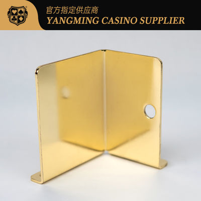 Nouveau détenteur de carte de déchets de poker en métal électroplaté Casino Baccarat Entretien Leisure Poker Game Détenteur de carte de déchets