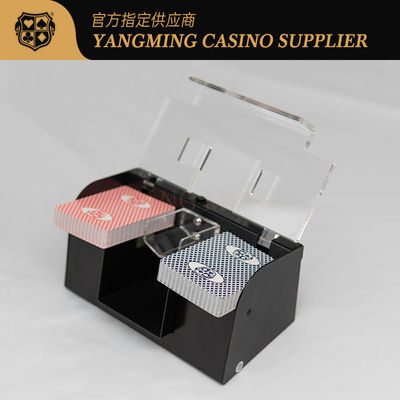Casino personnalisé en métal Poker en fer intelligent mélangeur automatique support 2 jeux de cartes Nettoyage synchronisé à grande vitesse