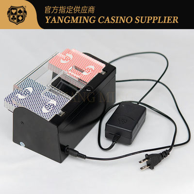 Mis à niveau Anti-Jam Design silencieux Metal 2 Deck Poker Shuffler pour les jeux de casino Baccarat Club