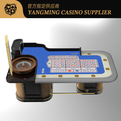 Vente à chaud de luxe de haute qualité en bois massif 32 pouces Table de roulette à pédales pour les casinos