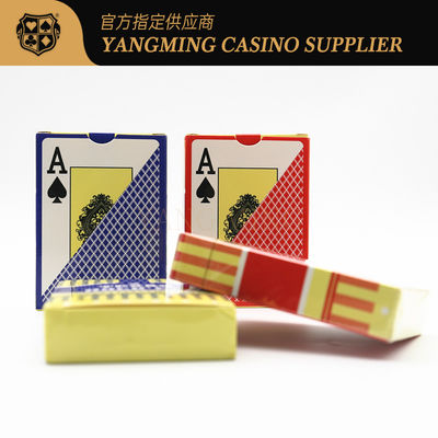 Boîte à couleurs de cartes en plastique à gros caractères de haute qualité pour Texas Hold'em Casino Casual Game Tabletop Poker Card
