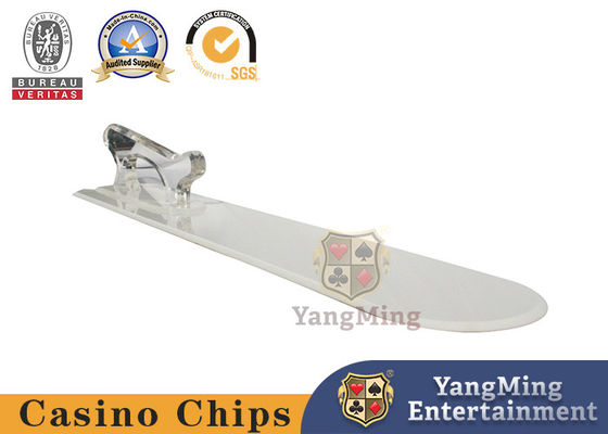 Pelle en plastique de jeu à carte d'ABS de Texas Holdem Table Poker Accessories de baccara blanche et rouge avec la pelle