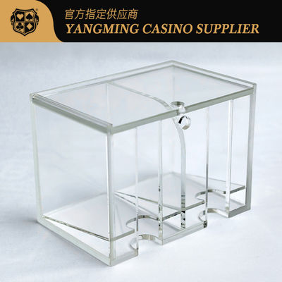 Baccarat 8 paires carton jeté carton acrylique transparent à deux grilles carton à jouer