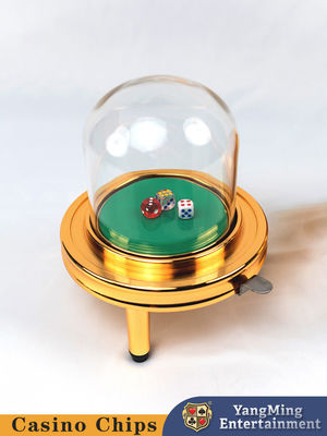 Nouveau jeu de casino en plastique en or, tasses de dés manuelles pour les jeux de table de poker.