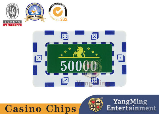 760 pièces américaines ABS Clay Poker Fancy Chip Set Texas Hold'em Jeu de noyau de fer anti-contrefaçon