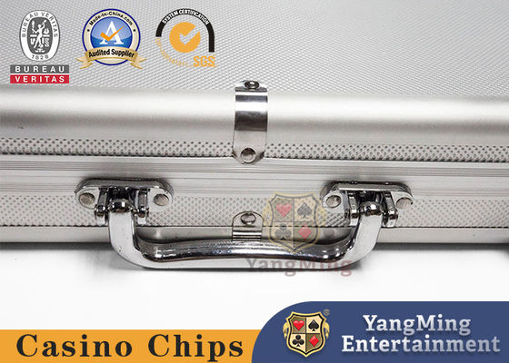 300-600 jeu de puces en aluminium de tisonnier de mode pour l'ensemble de jeu du casino 600pcs dans la caisse en aluminium de boîte