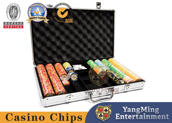 boîte en aluminium de Jetton de support intermédiaire du casino 300-760PCS de la caisse en aluminium RFID de jeton de poker