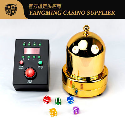 Tasse de matrices électronique de Tableau artificiel automatique de tisonnier d'accessoires de jeu de casino de couverture translucide