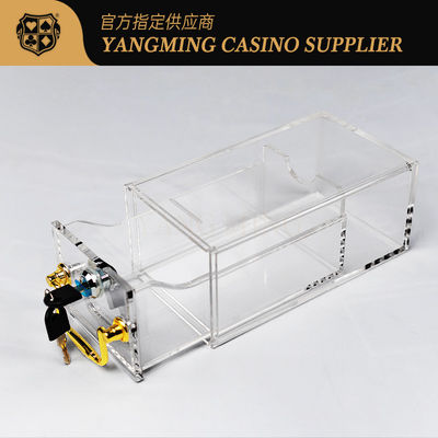 Vente à chaud 8 jeux de cartes transparents Boîte d'envoi avec verrou Baccarat Jeux de hasard Poker Jeux de table